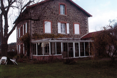 véranda blanche en aluminium maison